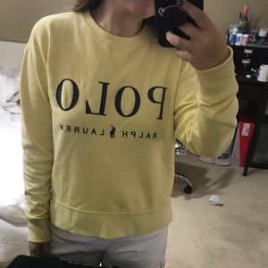 Yellow Polo Sweatshirt